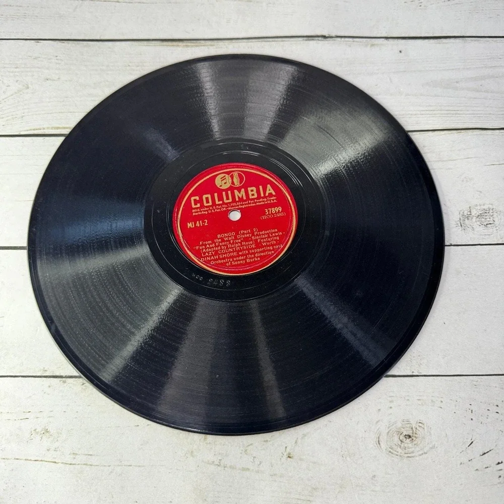 Bongo Walt Disney's Fun and Fancy Free Dinah Shore Columbia Records MJ-41